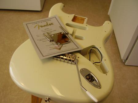 1960 c-SHOP FENDER STRATOCASTER VINTAGE BODY AND COA & MORE