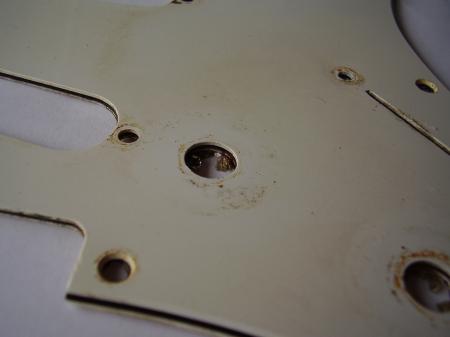 1974 ORIG FENDER STRATOCASTER  PICKGUARD. NICE PATINA!