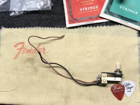 1960 Fender Jazzmaster Switch Tip & Cloth Wire