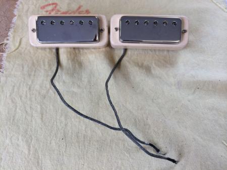 1969 1970 Gibson Les Paul Deluxe Pickups With Creme Rings