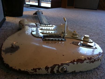 1961 Orig Fender Strat Olympic White Came From Berlin Germany 