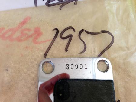 1957 ORIG NECK Plate Fender Strat CLEAN
