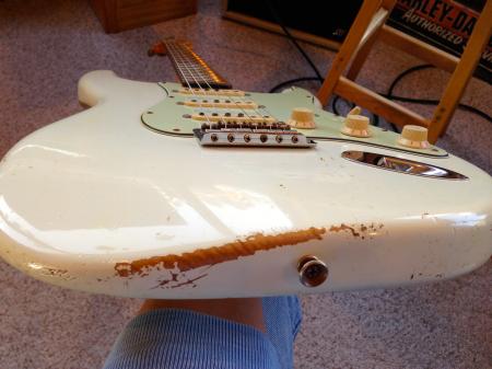 1960 Olympic White Super Relic Fender Stratocaster