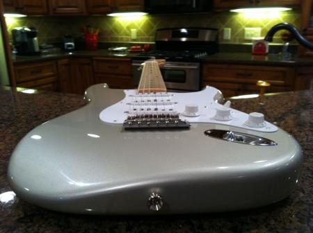  1956 2011 Fender Custom Shop NOS Strat INCA SILVER 9.5 Radius 6105 Frets