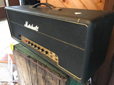  1973 Marshall 50w Lead 4 Input Hand-Wired Guitar Tube Amp Head 