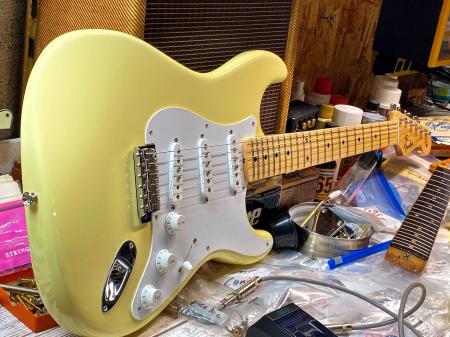 1956 NOS Fender Strat Custom Color Vintage White Blond