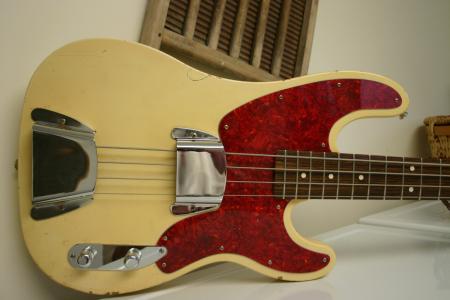 1968 Orig Fender Tele Bass Body.. Rest Fender Parts Build...