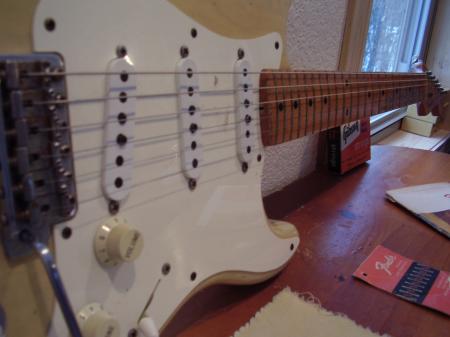 1956 John Cruz Made 1999 Cunetto Super Relic With Fat V Profile 1957 Neck