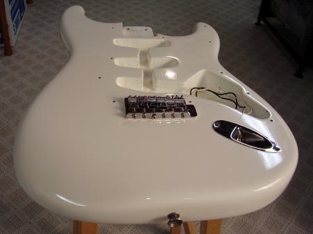 1971 WHITE WHITE FENDER STRATOCASTER BODY