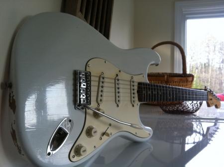1963 Orig Pre CBS Fender Olympic White Strat KOOL OLD Nitro Refin