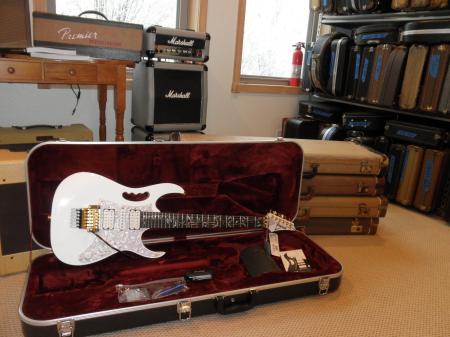 Ibanez 2010 Jem7 Steve Via Signature Guitar & Case