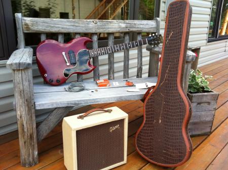 1961 Orig Gibson Les Paul Jr & 1961 Gibson Skylark Amp 