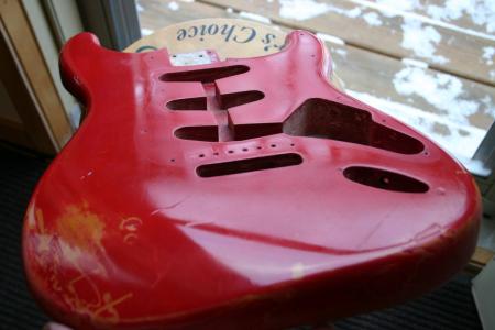 1962 RI  2005 USA Fender Stratocaster Dakota Red Nitro Alder Body