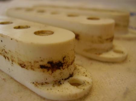 1966 Orig Fender Stratocaster Pickup Covers (3)