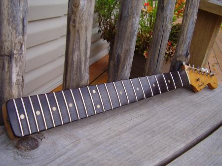 1959 ORIGINAL FENDER STRATOCASTER NECK WITH TUNERS