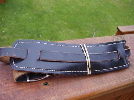 1954 ORIG BLACK LEATHER FENDER STRAT STRAP
