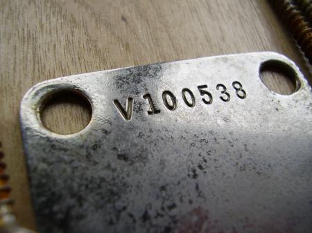 1957 RI RELIC FENDER STRAT NECK PLATE