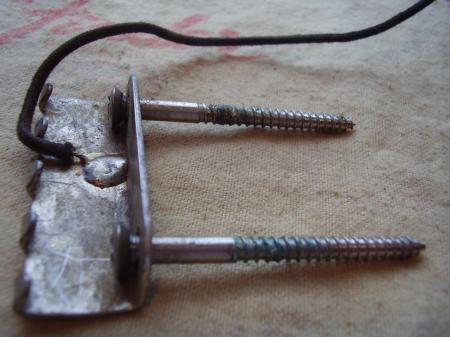 1956 5-56  Original Fender Strat Bridge Tremolo Claw and Orig Screws