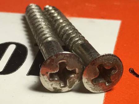 1952 ORIGINAL Fender Telecaster Strap Button Screws