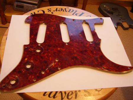 1962 ORIG TURTLE SHELL FENDER STRAT PICKGUARD & SHIELD