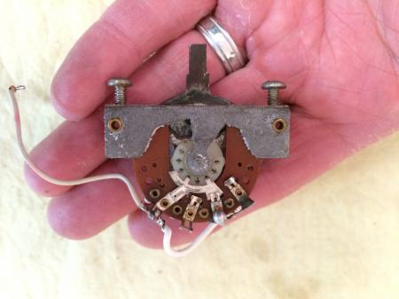 1973 Orig Fender Tele 3 Way Switch Orig Solder and Wires