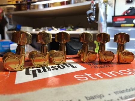 Gibson USA 3x3 Gold Sealed Tuners 1980-1990s