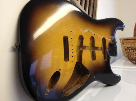 1957 Orig July 7-57 Fender Strat Body Alder Wood