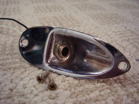 1973 ORIG FENDER STRAT OUTPUT JACK AND BOTH (2) SCREWS