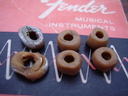 1956 ORIG PICKUP 6 SCREW RUBBER SPACERS