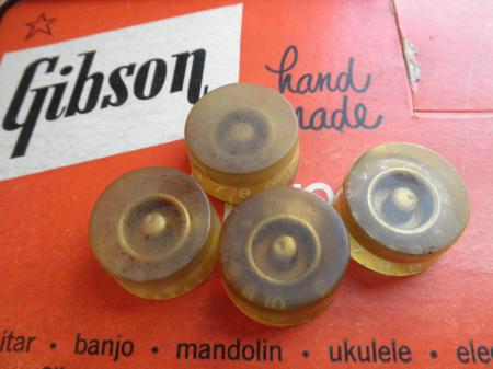1954 Orig Gibson Les Paul Gold Top Vol & Tone Barrel Knobs