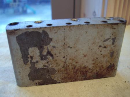 1959 ORIG TREMOLO BRIDGE BLOCK THREADS ARE GOOD FOR ARM