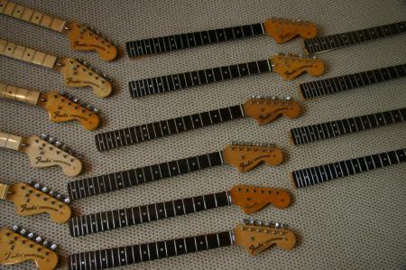 Vintage Fender Strat & Tele Necks EddieVegas.com