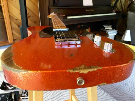  1952  Fender Heavy Relic Tele Orange Sparkle