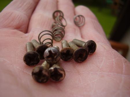 1965 ORIG FENDER STRAT PICKUP,3 WAY SCREWS & SPRINGS