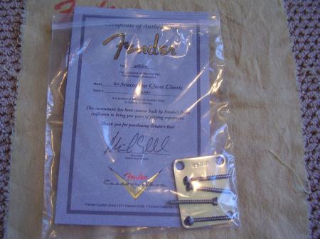 1960 Closet Classic Custom Shop COA & Plate 2000