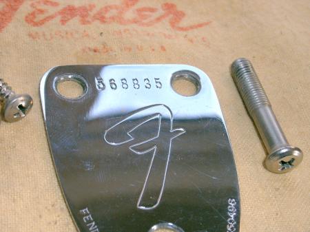 1974 FENDER STRATOCASTER NECK PLATE