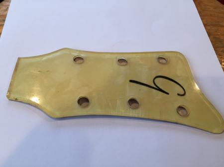 1960 Orig Goya Hadstrom Headstock Overlay