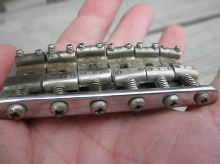 1956 ORIG COMPLETE FENDER NON TREM STRAT BRIDGE