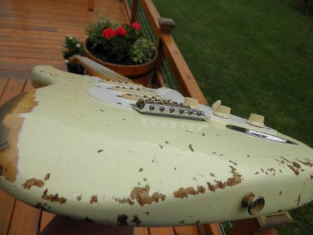 1957 KILLER SUPER RELIC OLYMPIC AGED WHITE FENDER STRAT 2010