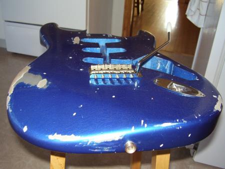 1962 USA RI 1980s Redone Nitro Relic Fender Strat Body. Wow!