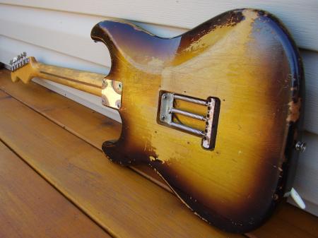 1956 12/56 ORIG NECK PLATE AND SCREWS FENDER STRAT