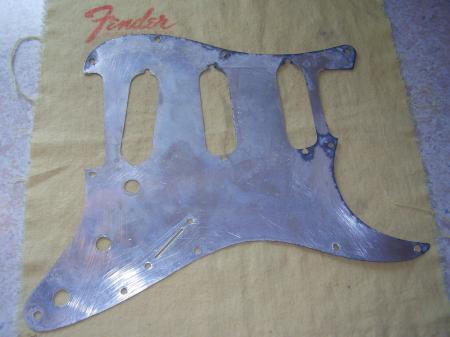 1963 ORIG FENDER STRAT BACK PICKGUARD SHEILD