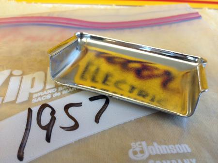 1957 Orig 11-57 Fender Strat Excellent Shape Bridge Cover