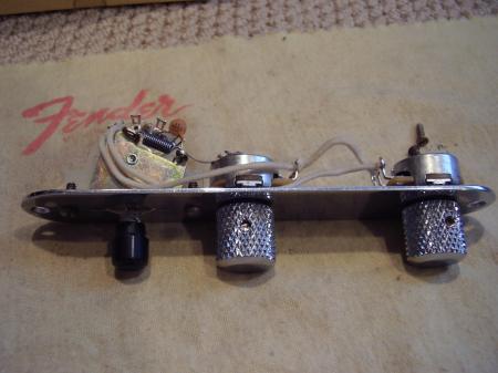 1951 NoCaster Relic Fender Tele Control Assembly
