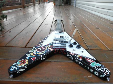 1967 JIMI HENDRIX COLLECTOR Grade Psychedelic Gibson Flying V