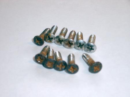 1963 PRE CBS RUSTED DIRTY ORIG STRAT PICKGUARD SCREWS