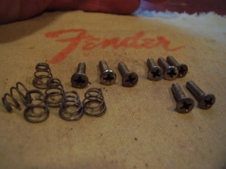 1965 Fender Strat Hardware Screws and More