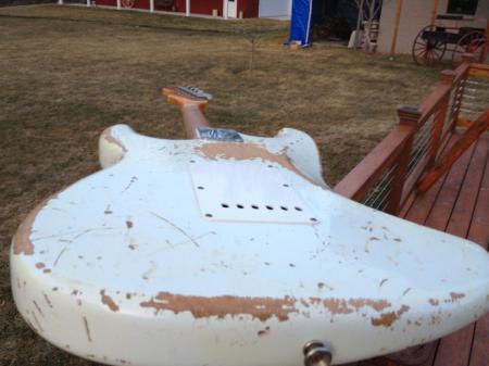 1960 Fender 2012 Custom Shop Heavy Relic Strat Faded Vintage Olympic White