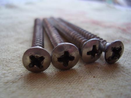 1970 ORIG FENDER 4-BOLT STRAT NECK SCREWS