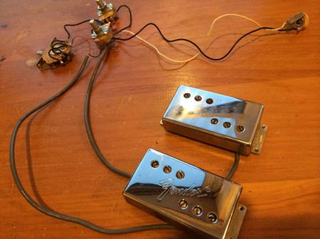 Fender Telecaster Wide Range 1972 RI Humbucking Pickups Set With Pots & Jack